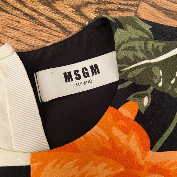 MSGM Stiped Floral dress in S - Picture 3 of 6